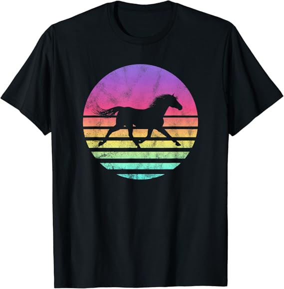 Classic Horse Gift Graphic TShirt Clothing, Shoes & Jewelry